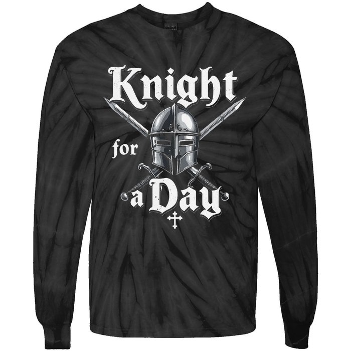 Renaissance Fair Outfit Medieval Ren Faire Festival Armor Tie-Dye Long Sleeve Shirt