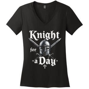 Renaissance Fair Outfit Medieval Ren Faire Festival Armor Women's V-Neck T-Shirt