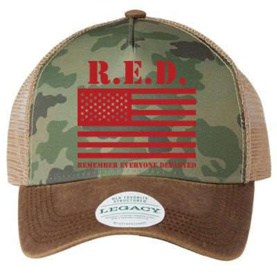 R.E.D. Friday | On Fridays We Wear Red | Remember Everyone Deployed Legacy Tie Dye Trucker Hat