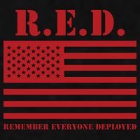 R.E.D. Friday | On Fridays We Wear Red | Remember Everyone Deployed Ladies PosiCharge Tri-Blend Wicking Tank