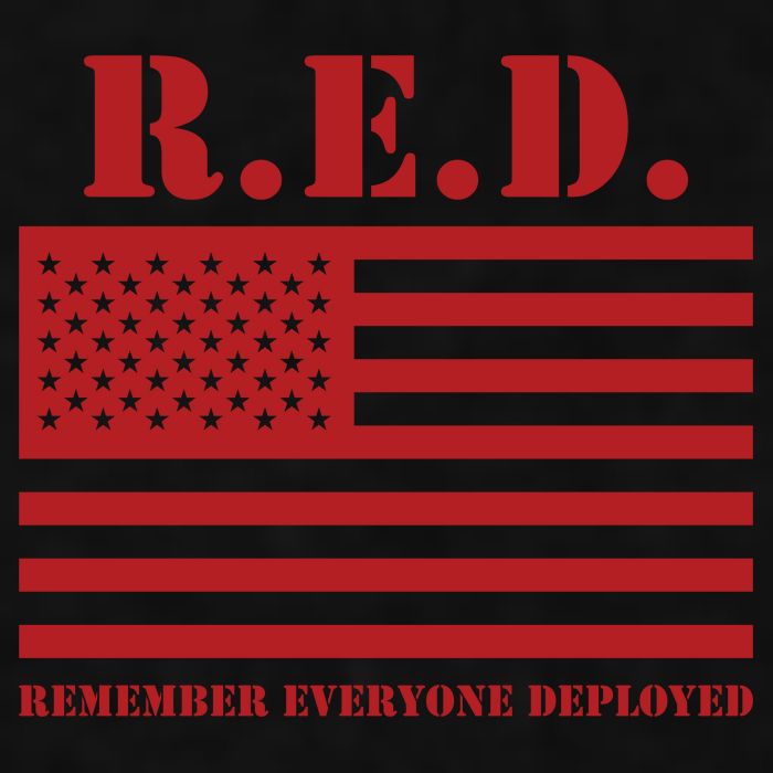 R.E.D. Friday | On Fridays We Wear Red | Remember Everyone Deployed Ladies PosiCharge Tri-Blend Wicking Tank