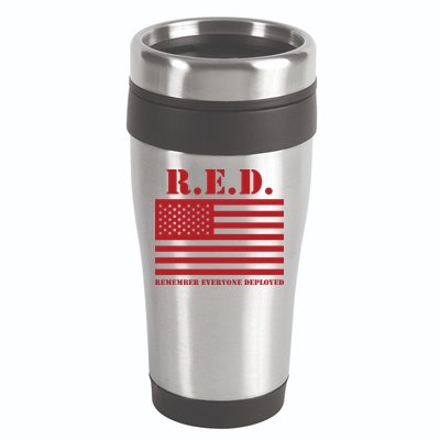 R.E.D. Friday | On Fridays We Wear Red | Remember Everyone Deployed 16oz Travel Tumbler