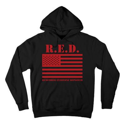 R.E.D. Friday | On Fridays We Wear Red | Remember Everyone Deployed Tall Hoodie