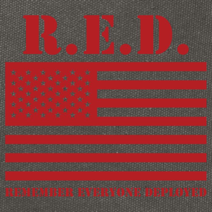 R.E.D. Friday | On Fridays We Wear Red | Remember Everyone Deployed Cotton Canvas Backpack