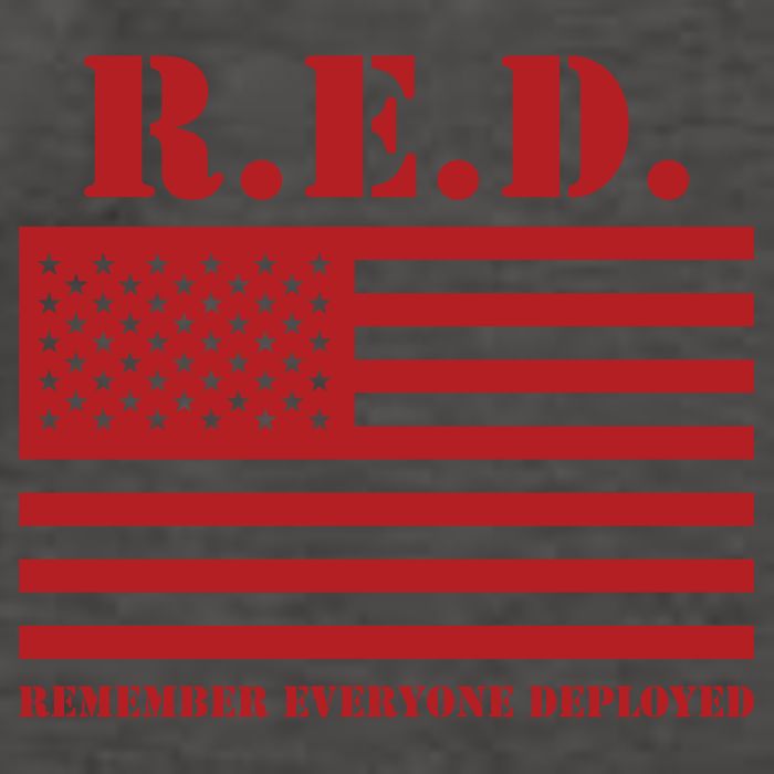 R.E.D. Friday | On Fridays We Wear Red | Remember Everyone Deployed Vector Backpack