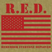 R.E.D. Friday | On Fridays We Wear Red | Remember Everyone Deployed Garment-Dyed Women's Muscle Tee
