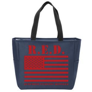 R.E.D. Friday | On Fridays We Wear Red | Remember Everyone Deployed Zip Tote Bag