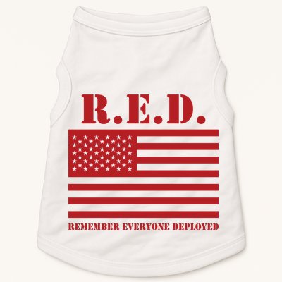 R.E.D. Friday | On Fridays We Wear Red | Remember Everyone Deployed Doggie Tank