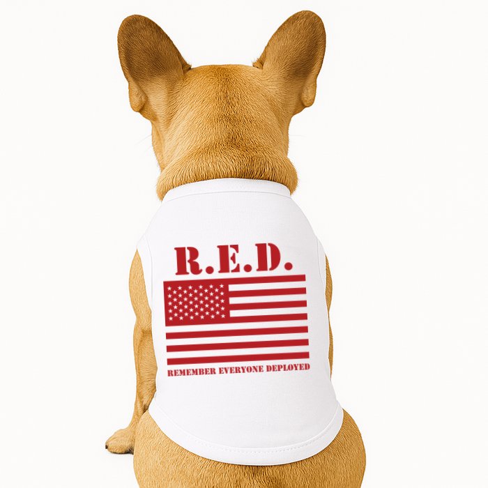R.E.D. Friday | On Fridays We Wear Red | Remember Everyone Deployed Doggie Tank