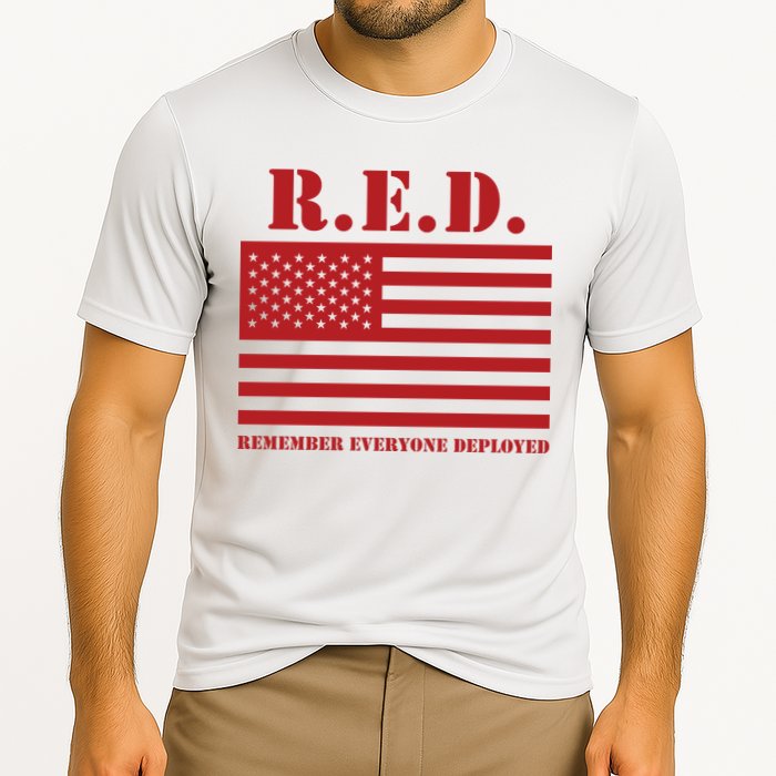 R.E.D. Friday | On Fridays We Wear Red | Remember Everyone Deployed Performance Shirt