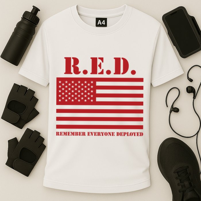 R.E.D. Friday | On Fridays We Wear Red | Remember Everyone Deployed Performance Shirt