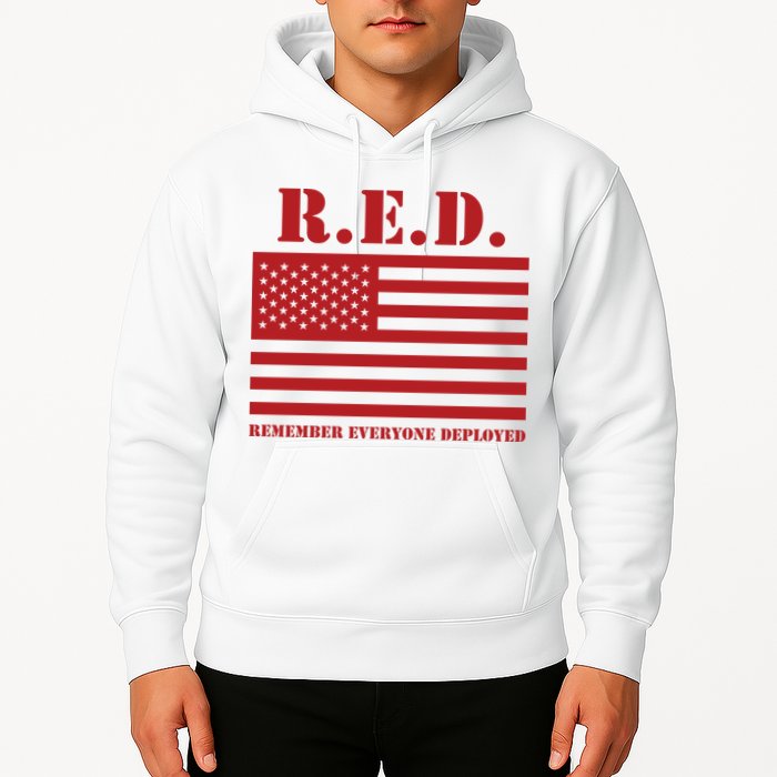 R.E.D. Friday | On Fridays We Wear Red | Remember Everyone Deployed Hoodie