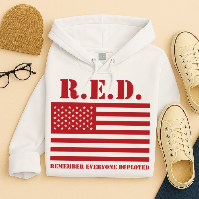 R.E.D. Friday | On Fridays We Wear Red | Remember Everyone Deployed Hoodie