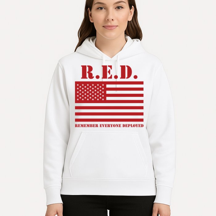R.E.D. Friday | On Fridays We Wear Red | Remember Everyone Deployed Hoodie