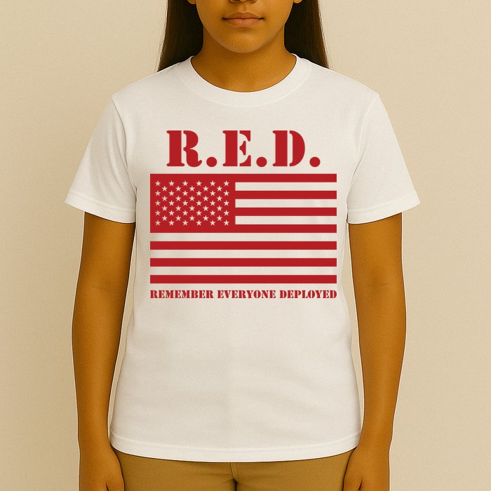 R.E.D. Friday | On Fridays We Wear Red | Remember Everyone Deployed T-Shirt