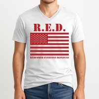 R.E.D. Friday | On Fridays We Wear Red | Remember Everyone Deployed V-Neck T-Shirt