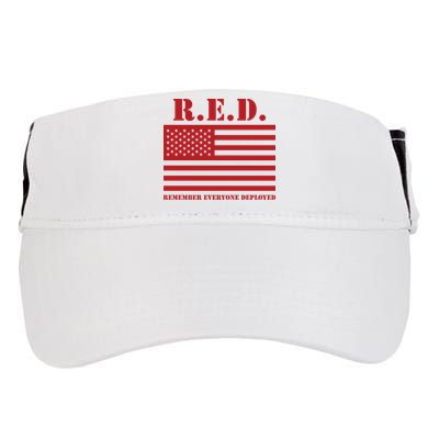 R.E.D. Friday | On Fridays We Wear Red | Remember Everyone Deployed Adult Drive Performance Visor