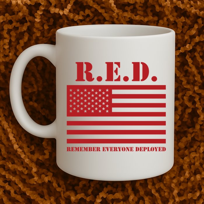R.E.D. Friday | On Fridays We Wear Red | Remember Everyone Deployed Mug