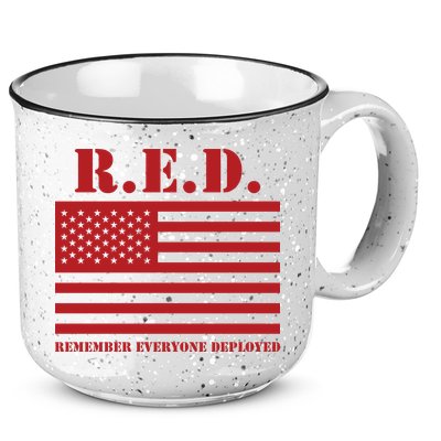 R.E.D. Friday | On Fridays We Wear Red | Remember Everyone Deployed 15oz Campfire Ceramic Mug