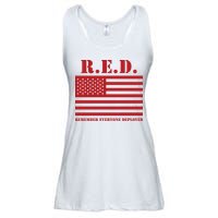 R.E.D. Friday | On Fridays We Wear Red | Remember Everyone Deployed Ladies Essential Flowy Tank