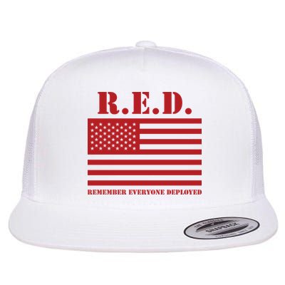 R.E.D. Friday | On Fridays We Wear Red | Remember Everyone Deployed Flatbill Hat