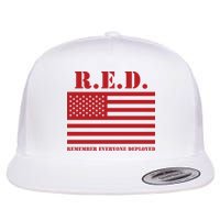 R.E.D. Friday | On Fridays We Wear Red | Remember Everyone Deployed Flatbill Hat