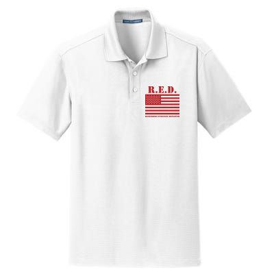 R.E.D. Friday | On Fridays We Wear Red | Remember Everyone Deployed Dry Zone Grid Polo
