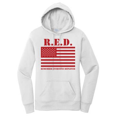 R.E.D. Friday | On Fridays We Wear Red | Remember Everyone Deployed Women's Pullover Hoodie