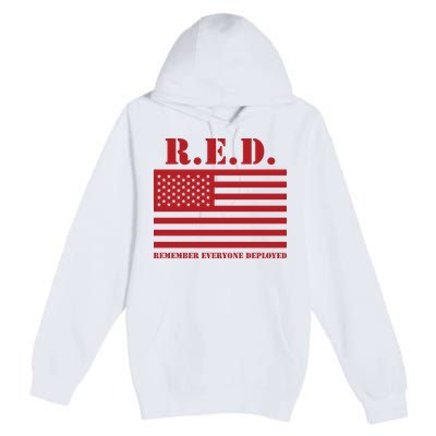 R.E.D. Friday | On Fridays We Wear Red | Remember Everyone Deployed Premium Pullover Hoodie