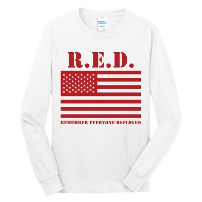 R.E.D. Friday | On Fridays We Wear Red | Remember Everyone Deployed Tall Long Sleeve T-Shirt