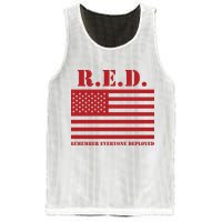 R.E.D. Friday | On Fridays We Wear Red | Remember Everyone Deployed Mesh Reversible Basketball Jersey Tank