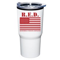 R.E.D. Friday | On Fridays We Wear Red | Remember Everyone Deployed Tumbler