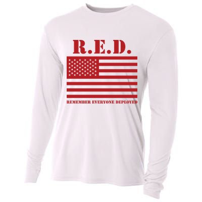 R.E.D. Friday | On Fridays We Wear Red | Remember Everyone Deployed Cooling Performance Long Sleeve Crew