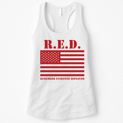 R.E.D. Friday | On Fridays We Wear Red | Remember Everyone Deployed Womens Tank Top