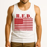 R.E.D. Friday | On Fridays We Wear Red | Remember Everyone Deployed Tank Top