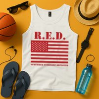 R.E.D. Friday | On Fridays We Wear Red | Remember Everyone Deployed Tank Top