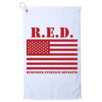 R.E.D. Friday | On Fridays We Wear Red | Remember Everyone Deployed Golf Towel