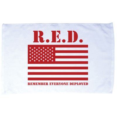 R.E.D. Friday | On Fridays We Wear Red | Remember Everyone Deployed Microfiber Hand Towel