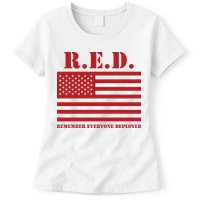 R.E.D. Friday | On Fridays We Wear Red | Remember Everyone Deployed Womens T-Shirt