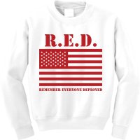R.E.D. Friday | On Fridays We Wear Red | Remember Everyone Deployed Kids Sweatshirt