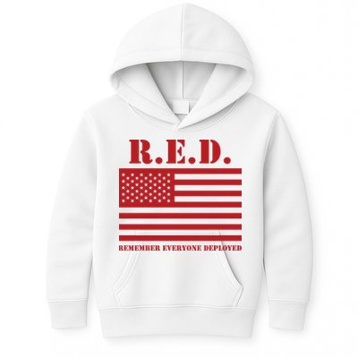 R.E.D. Friday | On Fridays We Wear Red | Remember Everyone Deployed Kids Hoodie