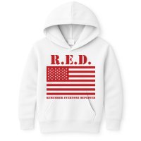 R.E.D. Friday | On Fridays We Wear Red | Remember Everyone Deployed Kids Hoodie