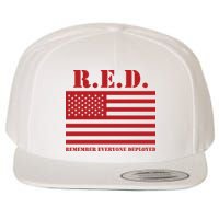 R.E.D. Friday | On Fridays We Wear Red | Remember Everyone Deployed Wool Snapback Cap