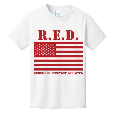 R.E.D. Friday | On Fridays We Wear Red | Remember Everyone Deployed Kids T-Shirt