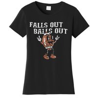 Retro Falls Out Balls Out Football Vintage Thanksgiving Women's T-Shirt