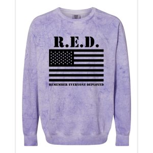 R.E.D. Friday | On Fridays We Wear Red | Remember Everyone Deployed Colorblast Crewneck Sweatshirt