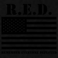 R.E.D. Friday | On Fridays We Wear Red | Remember Everyone Deployed Ladies PosiCharge Tri-Blend Wicking Tank