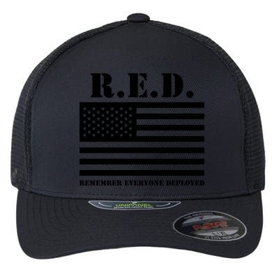 R.E.D. Friday | On Fridays We Wear Red | Remember Everyone Deployed Flexfit Unipanel Trucker Cap