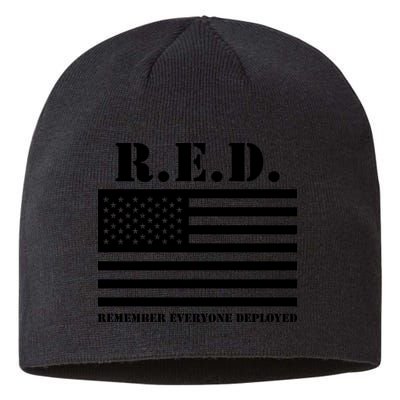 R.E.D. Friday | On Fridays We Wear Red | Remember Everyone Deployed Sustainable Beanie