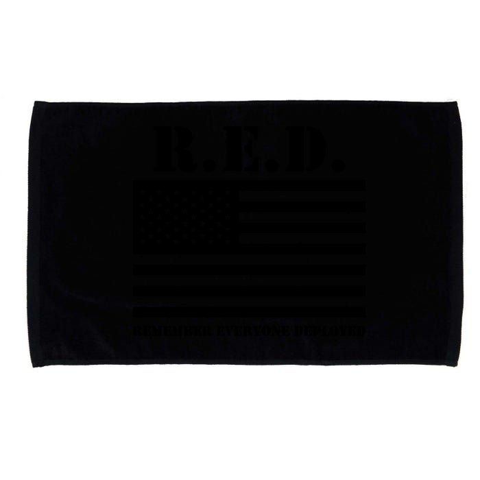 R.E.D. Friday | On Fridays We Wear Red | Remember Everyone Deployed Microfiber Hand Towel